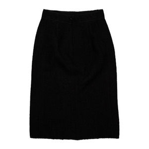 Moschino Wool Knee Length Pencil Skirt Size Medium Black